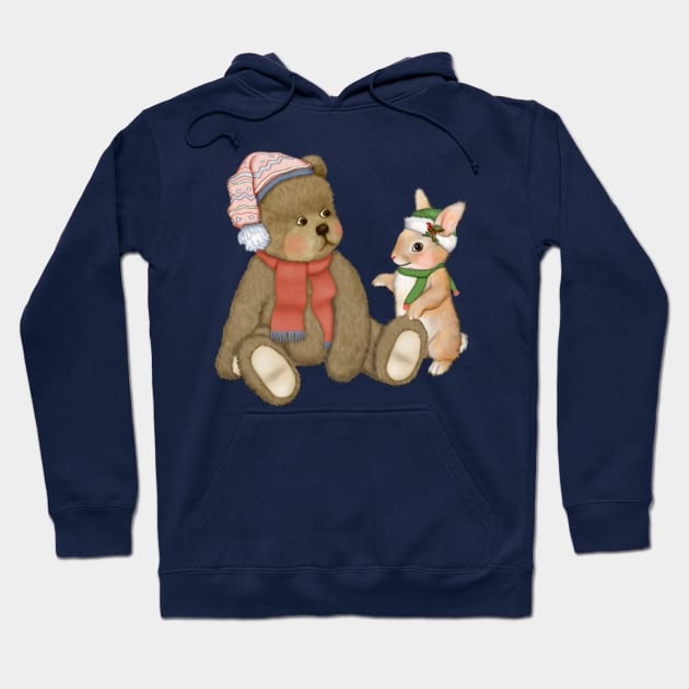 Winter Snow Friends Hoodie by SpiceTree